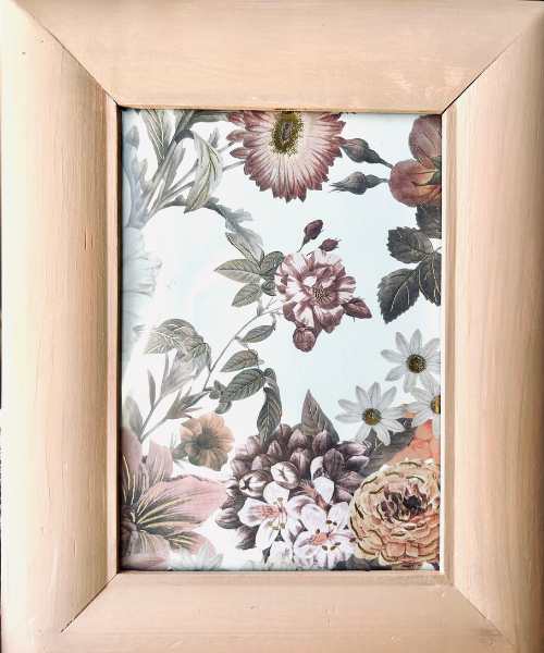 framed floral scrapbook paper