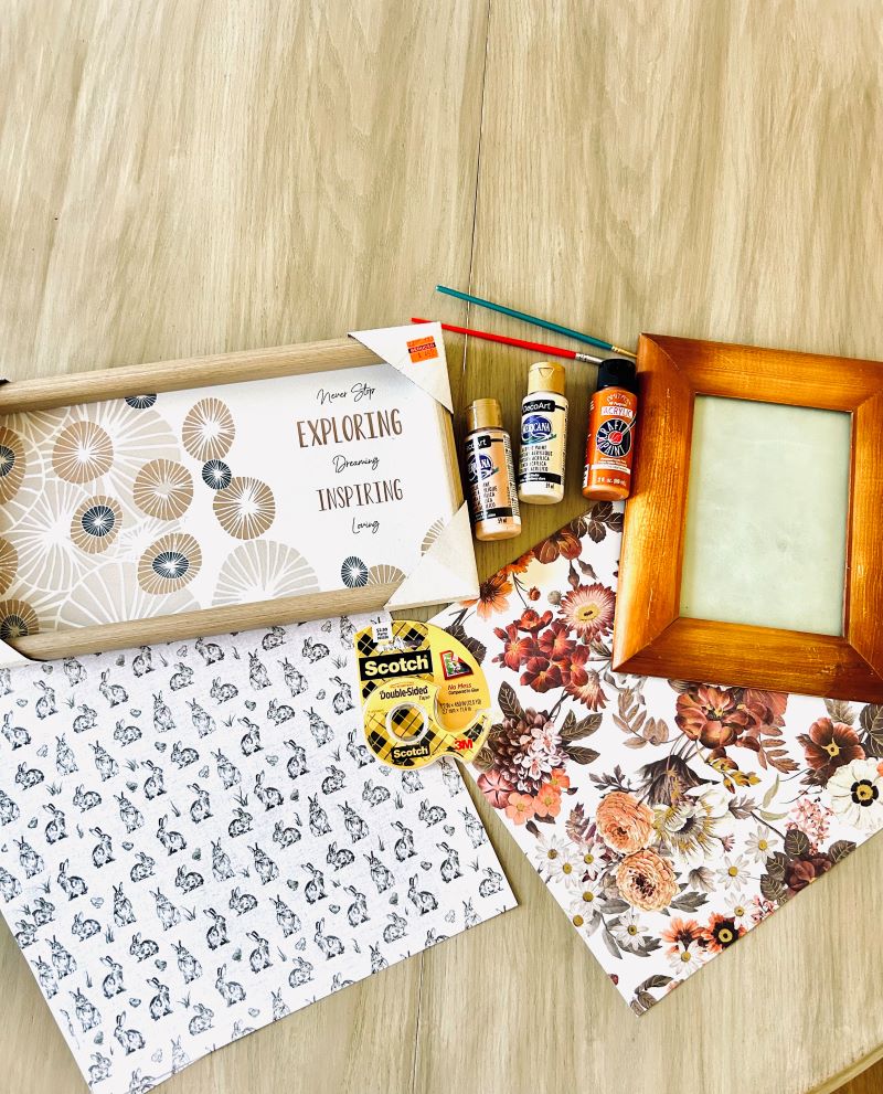 supplies for DIY decor