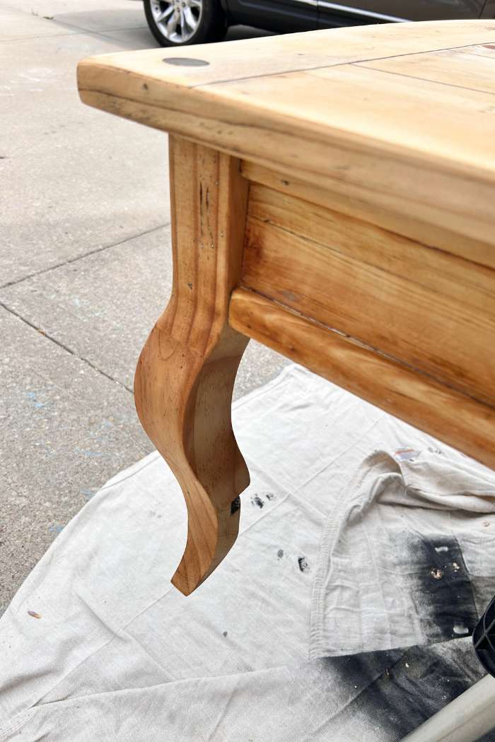 coffee table with wood conditioner