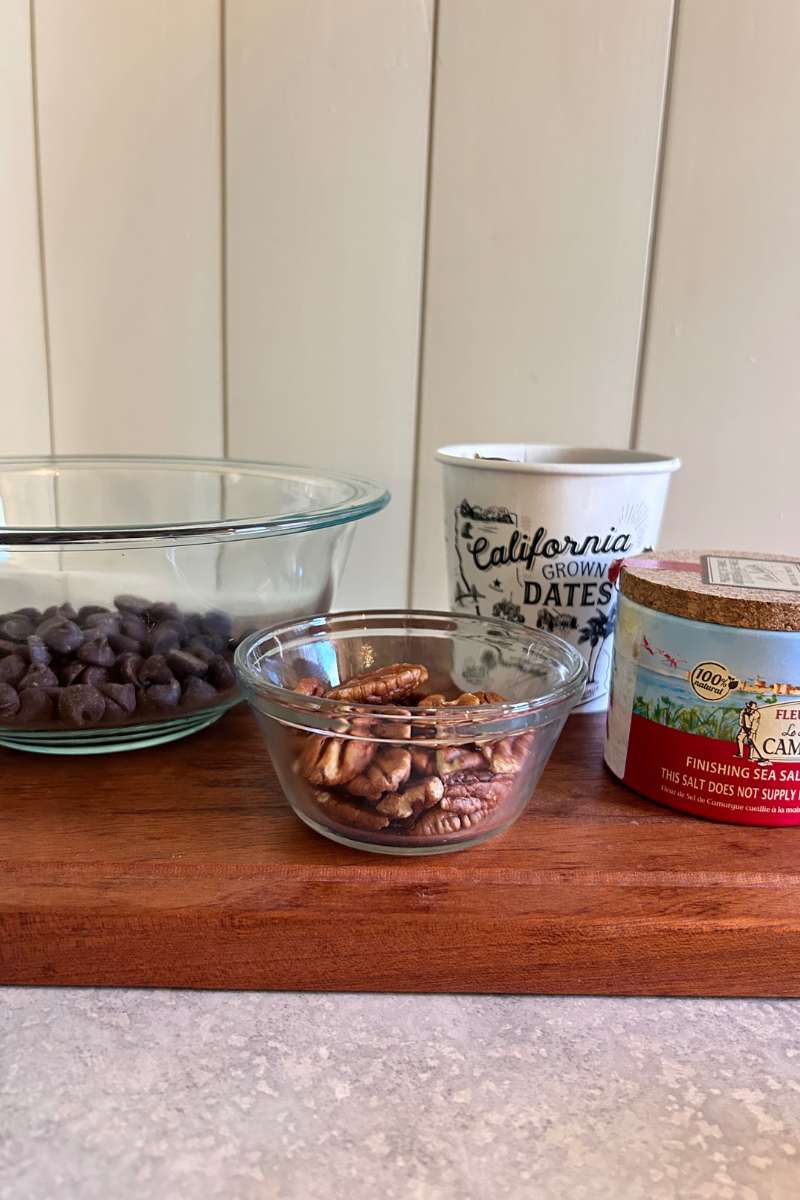 ingredients for no bake date turtles
