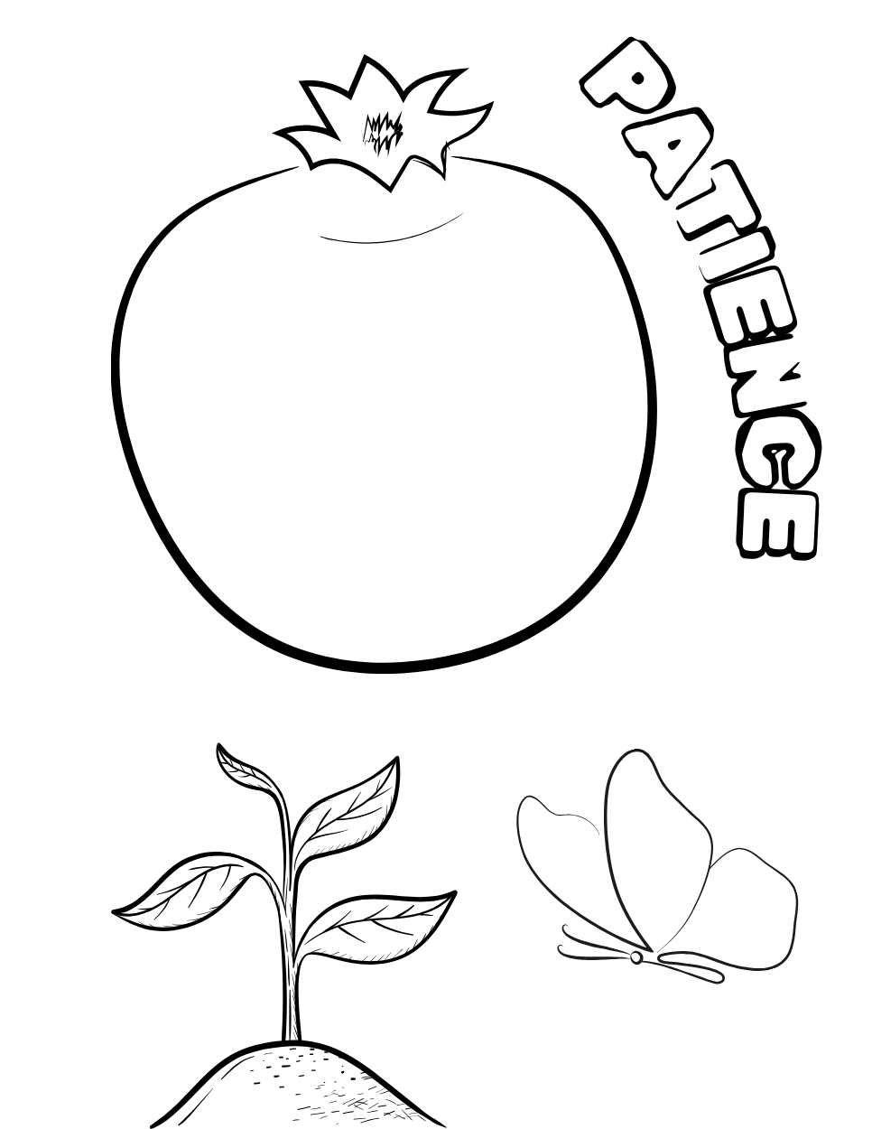 fruit of the spirit coloring page