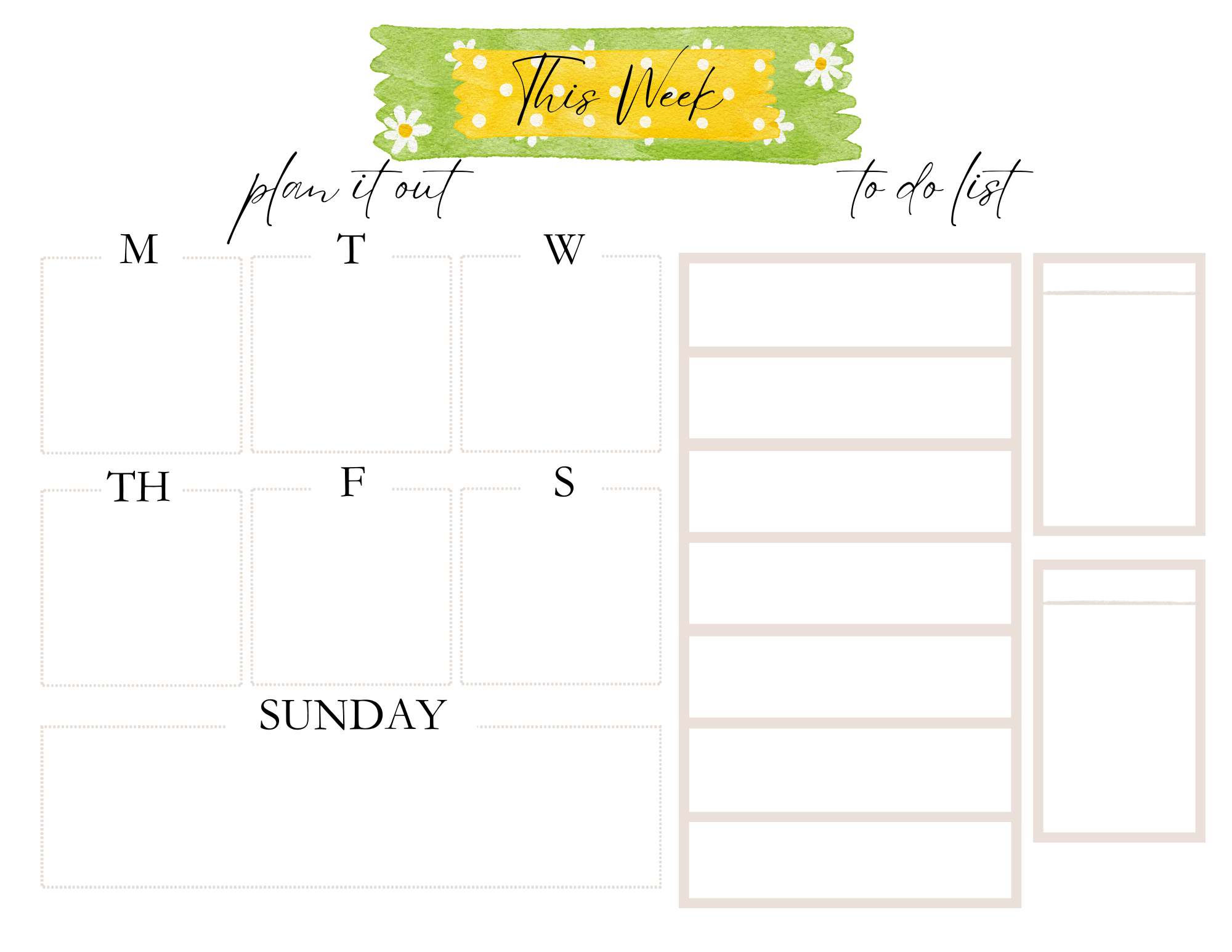 weekly planner image