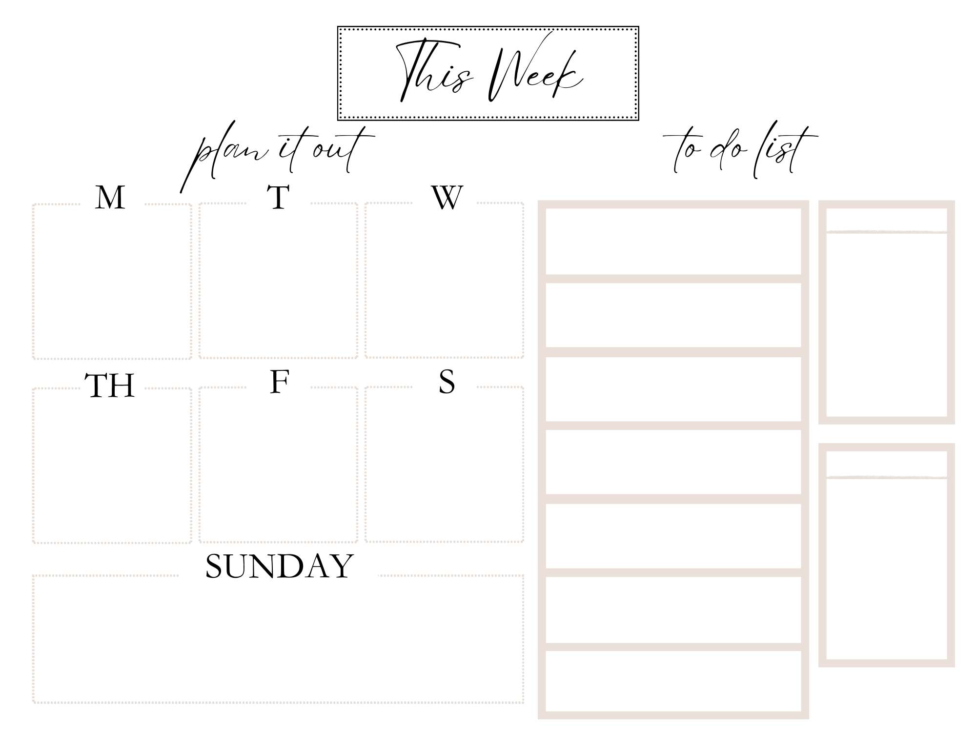 weekly planner image