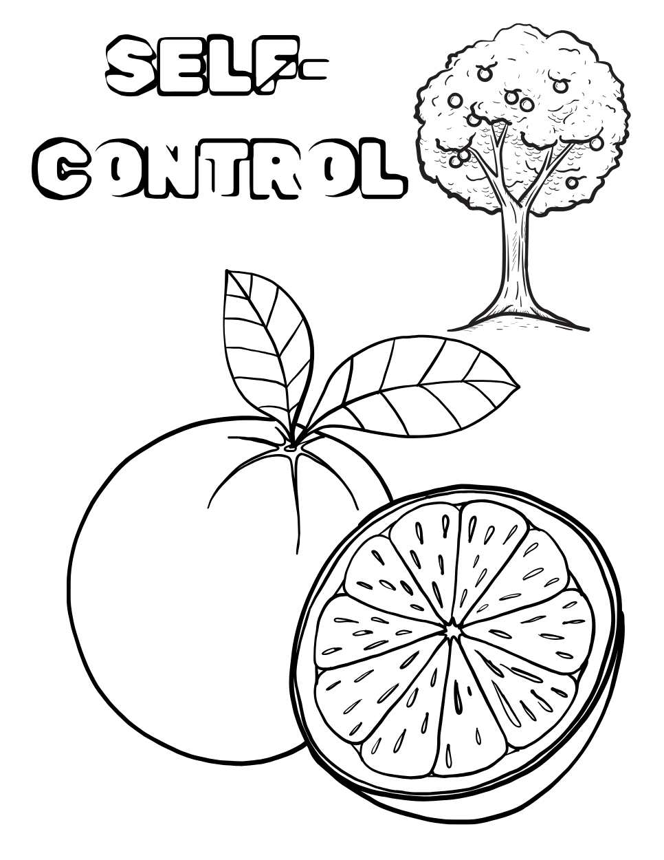 fruit of the spirit coloring page