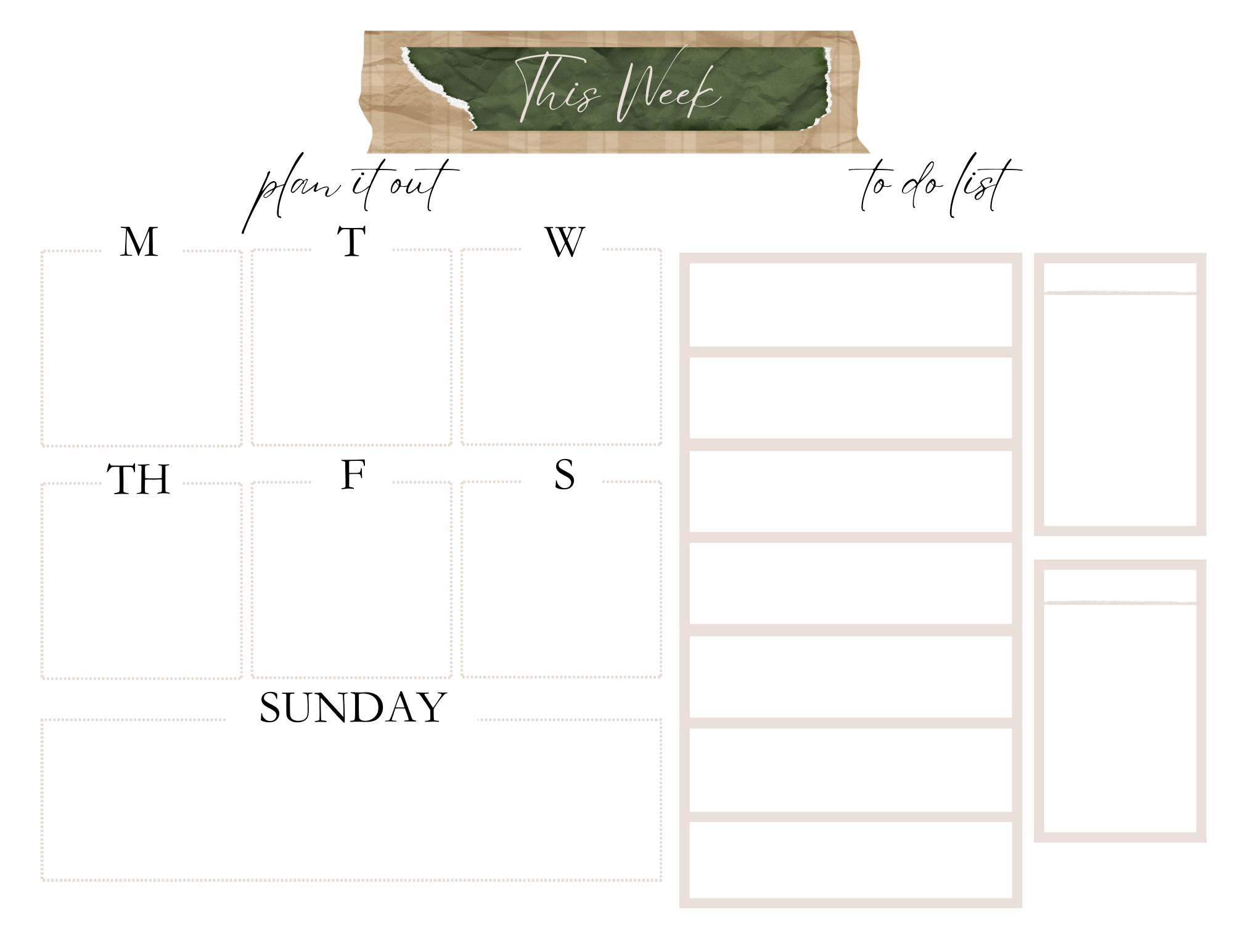 weekly planner image