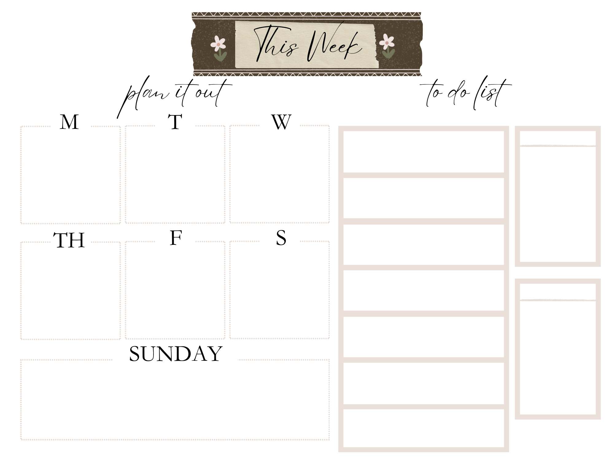 weekly planner image