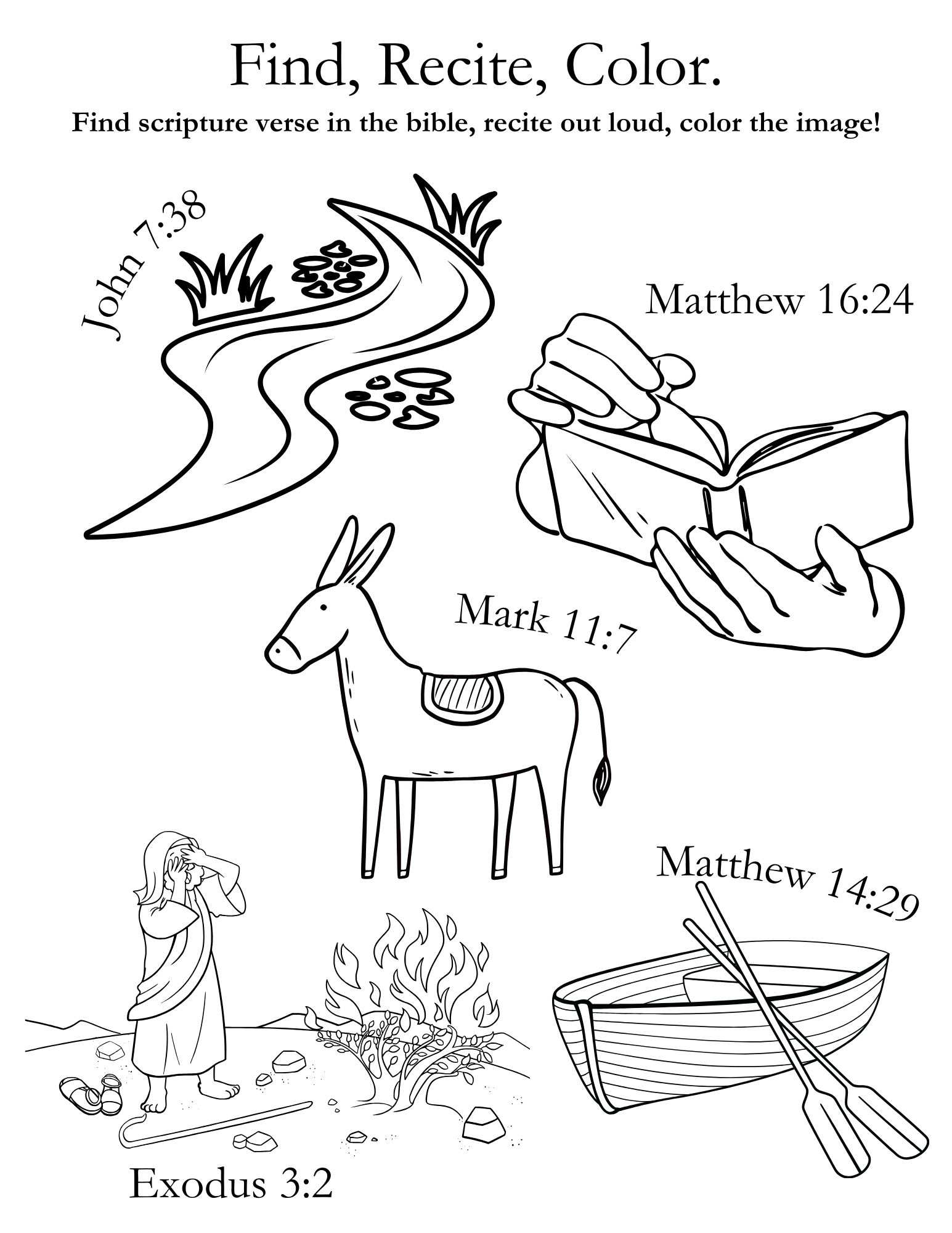 scripture memory coloring page