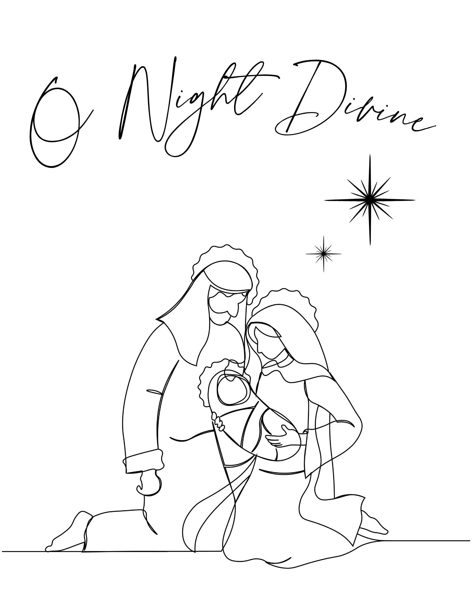 o night divine Christmas artwork