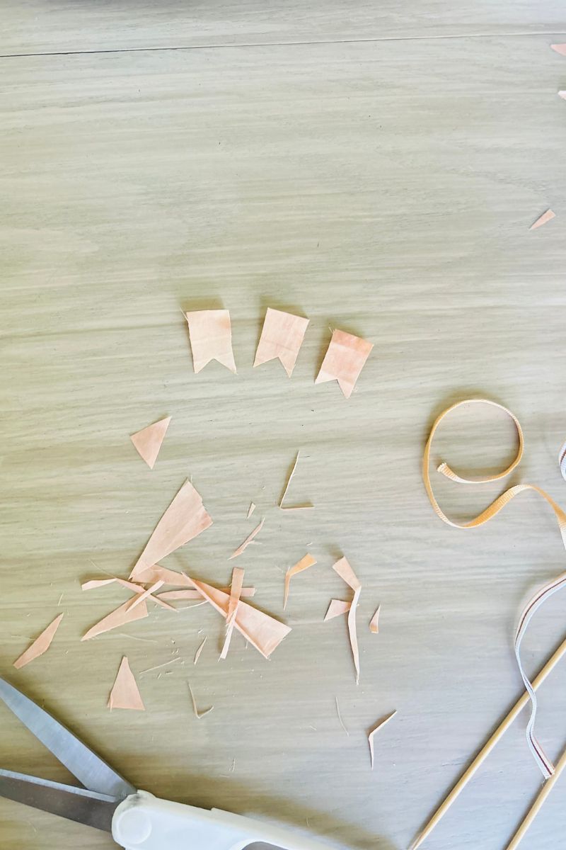 DIY cake topper fabric banner