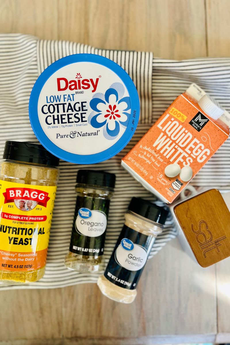 ingredients for protein cottage cheese sauce