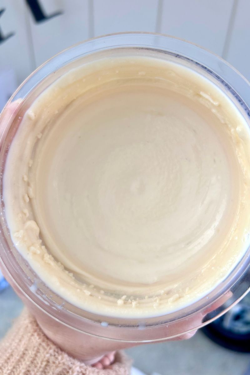egg nog protein ice cream in ninja creami pint